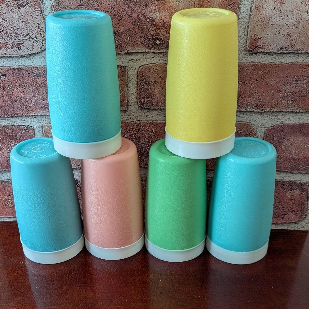 BOLERO Vintage Therm-O-Ware Set of 6 Tumblers 10 Ounce  Drinking Cups - Picture 4 of 5